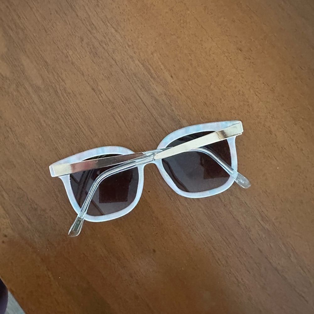J. Crew Blue & Pink Patel Tie Dye Wayfarer Sunglasses - Picture 2 of 2